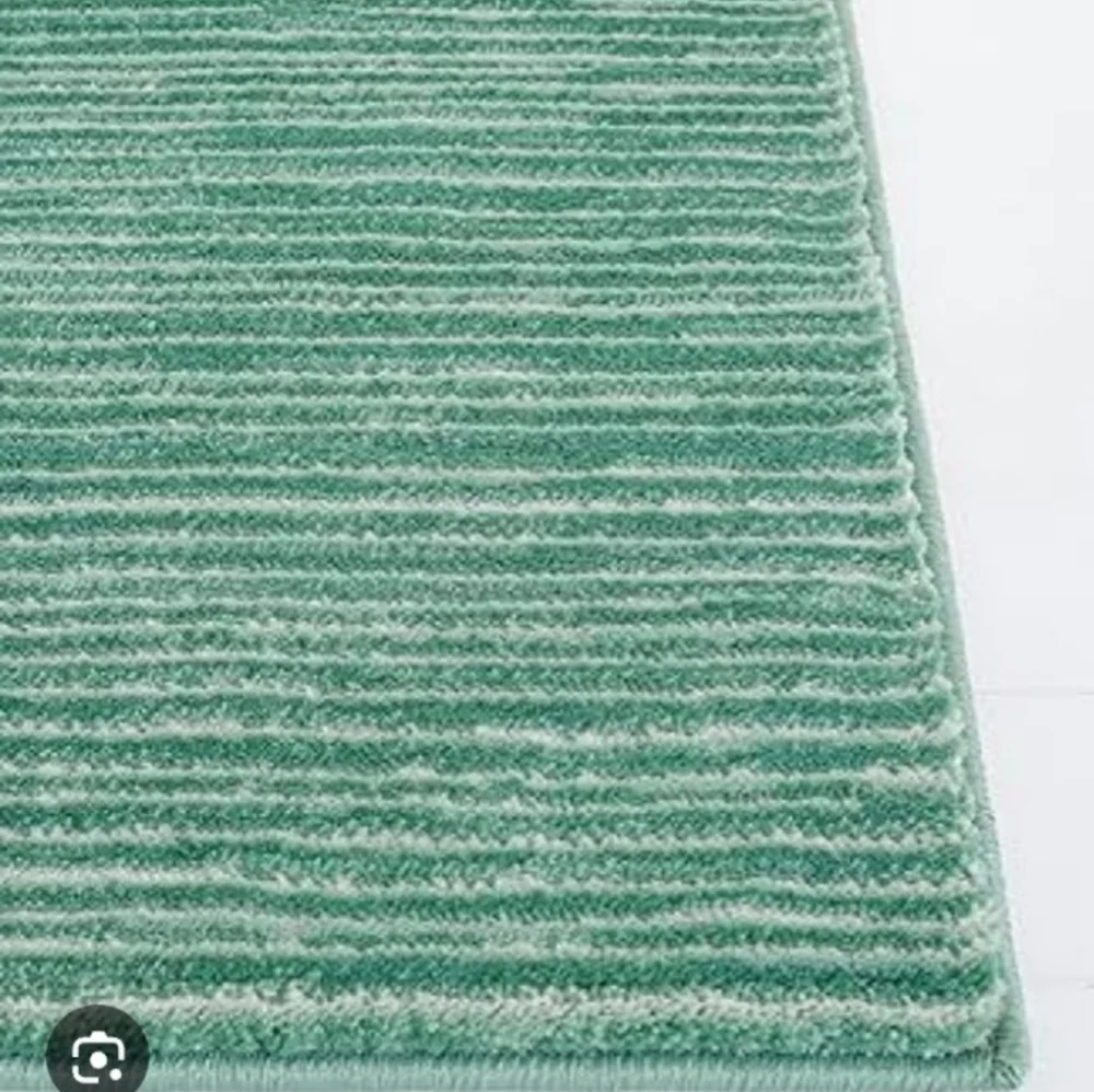 Striped Green Area Rug